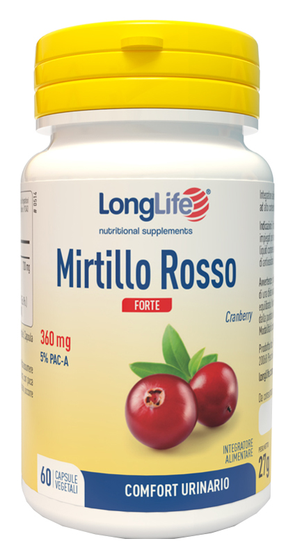 LONGLIFE MIRTILLO ROSSO FORTE 60 CAPSULE - farmasorriso.com