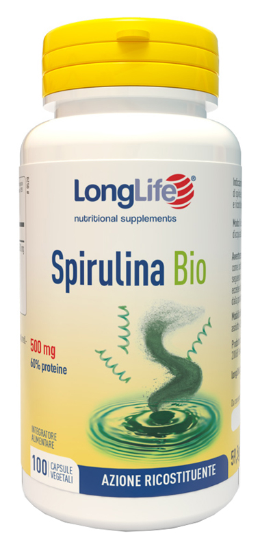 LONGLIFE SPIRULINA BIO 500 MG 100 CAPSULE VEGETALI - farmasorriso.com
