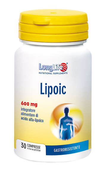 LONGLIFE LIPOIC 600 MG 30 COMPRESSE RIVESTITE DA 870 MG - farmasorriso.com