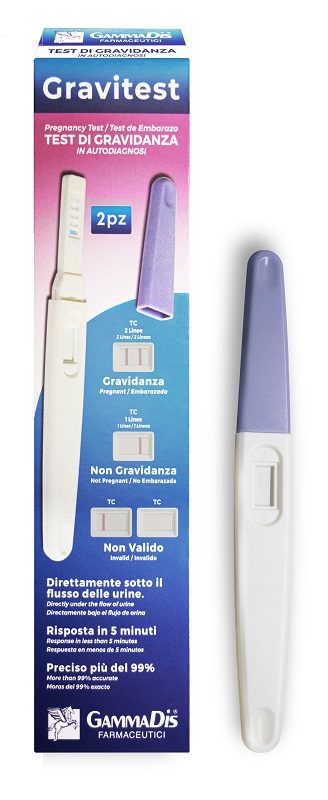 TEST GRAVIDANZA GRAVITEST 2 PEZZI - farmasorriso.com