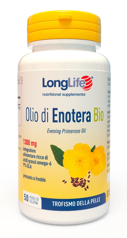 LONGLIFE OLIO ENOTERA BIO 1300 MG 50 PERLE - farmasorriso.com