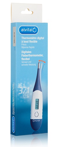 ALVITA TERMOMETRO DIGITALE CON PUNTA FLESSIBILE - farmasorriso.com