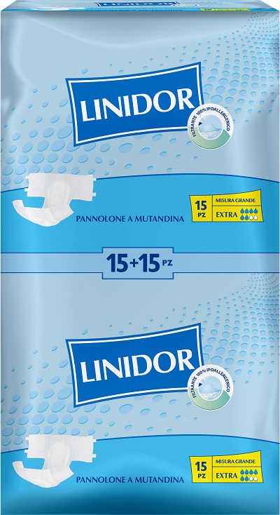 PANNOLONE PER INCONTINENZA A MUTANDINA LINIDOR MG 30 PEZZI - farmasorriso.com