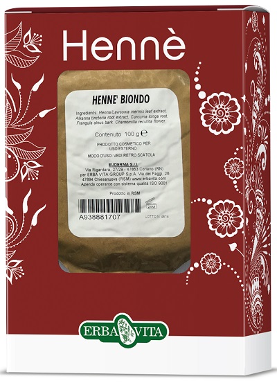 HENNE COLORANTE CAPELLI BIONDO 100 G - farmasorriso.com