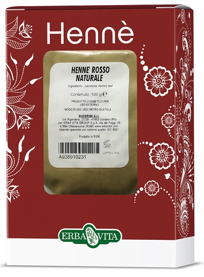 HENNE COLORANTE CAPELLI ROSSO NATURALE 100 G - farmasorriso.com