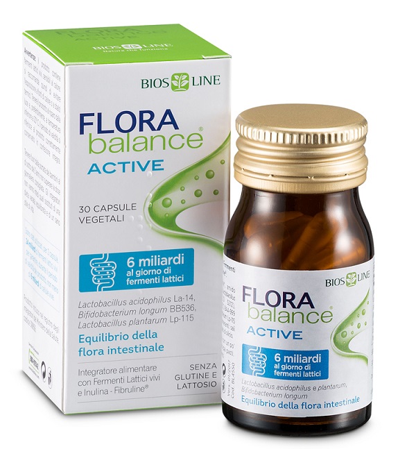 BIOSLINE FLORABALANCE ACTIVE 30 CAPSULE VEGETALI - farmasorriso.com