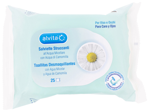 ALVITA SALVIETTE STRUCCANTI 25 PEZZI - farmasorriso.com