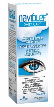 NAVIBLEF DAILY CARE SCHIUMA PER RIMOZIONE SECREZIONI OCULARI DA PALPEBRE E CIGLIA 50 ML - farmasorriso.com