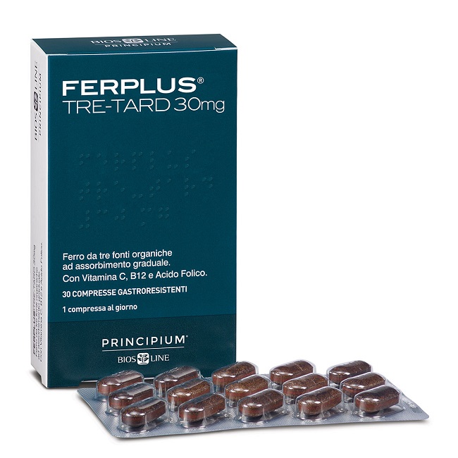 PRINCIPIUM FERPLUS TRE RETARD 30MG 30 COMPRESSE GASTRORESISTENTI - farmasorriso.com