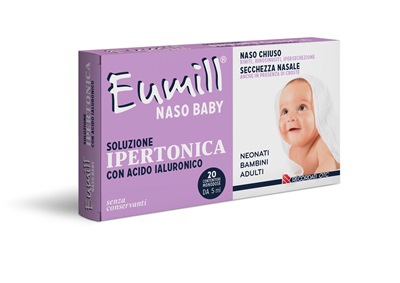 EUMILL NASO BABY SOLUZIONE IPERTONICA 20 FLACONCINI MONODOSE 5 ML - farmasorriso.com