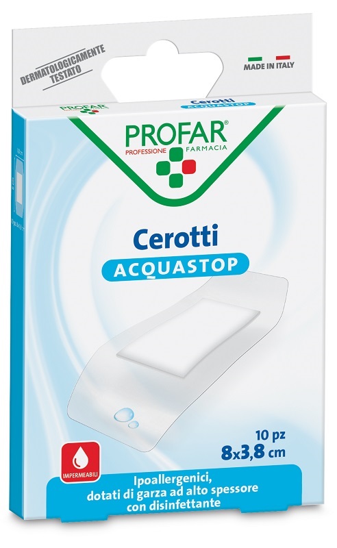 ACQUASTOP SUPER 8X3,8 CM 10 CEROTTO - farmasorriso.com