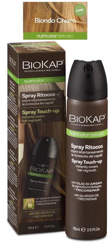 BIOS LINE  BIOKAP NUTRICOLOR DELICATO SPRAY RITOCCO BIONDO CHIARO 75 ML - farmasorriso.com