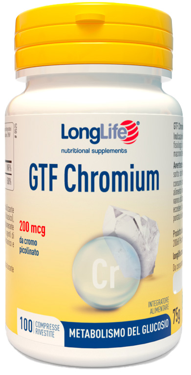 LONGLIFE GTF CHROMIUM 100 COMPRESSE - farmasorriso.com