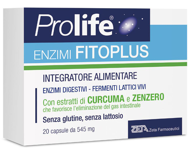 PROLIFE ENZIMI FITOPLUS 20 CAPSULE  - farmasorriso.com