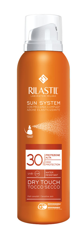 RILASTIL SUN SYSTEM DRY TOUCH SPF 30 200 ML - farmasorriso.com