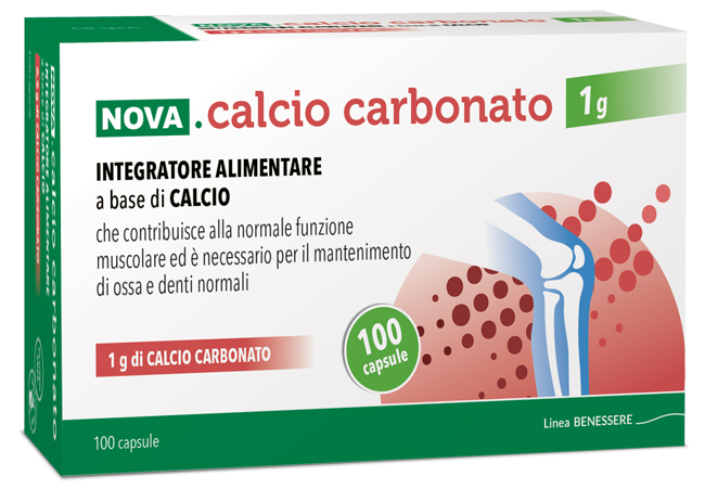 NOVA CALCIO CARBONATO 1 G 100 CAPSULE - farmasorriso.com