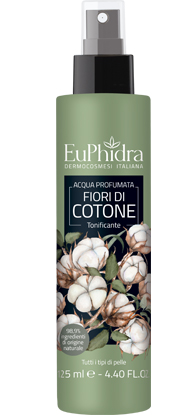 EUPHIDRA ACQUA PROFUMATA COTONE IN FLACONE CON ETICHETTA POMPA SPRAY - farmasorriso.com