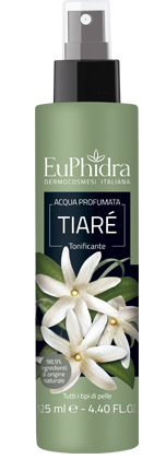 EUPHIDRA ACQUA PROFUMATA TIARE' IN FLACONE CON ETICHETTA POMPA SPRAY - farmasorriso.com