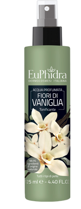 EUPHIDRA ACQUA PROFUMATA VANIGLIA IN FLACONE CON ETICHETTA POMPA SPRAY - farmasorriso.com
