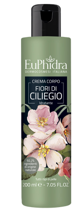 EUPHIDRA CREMA CORPO IDRATANTE CILIEGIO IN FLACONE CON ETICHETTA - farmasorriso.com