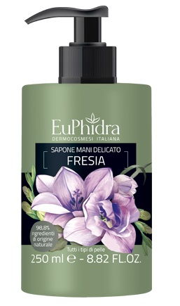EUPHIDRA SAPONE LIQUIDO MANI FRESIA IN FLACONE CON ETICHETTA DISPENSER - farmasorriso.com