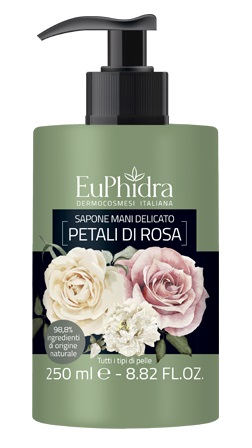 EUPHIDRA SAPONE LIQUIDO MANI ROSA IN FLACONE CON ETICHETTA DISPENSER - farmasorriso.com