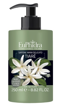 EUPHIDRA SAPONE LIQUIDO MANI TIARE' IN FLACONE CON ETICHETTA DISPENSER - farmasorriso.com