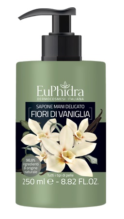 EUPHIDRA SAPONE LIQUIDO MANI VANIGLIA IN FLACONE CON ETICHETTA DISPENSER - farmasorriso.com
