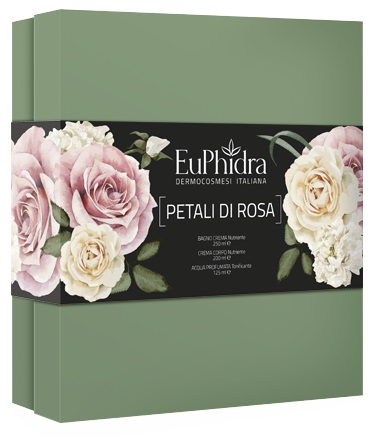 EUPHIDRA COFANETTO PETALI DI ROSA CONTENENTE 1 BAGNO CREMA 1 ACQ PROFUMATA 1 - farmasorriso.com