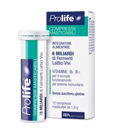 PROLIFE COMPRESSE MASTICABILI INTEGRATORE ALIMENTARE IN TUBETTO CON ASTUCCIO - farmasorriso.com