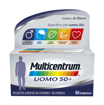 MULTICENTRUM UOMO 50+ 60 COMPRESSE - farmasorriso.com