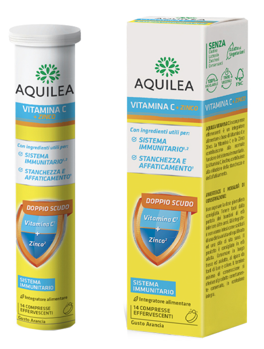 AQUILEA VITAMINA C 14 COMPRESSE EFFERVESCENTI - farmasorriso.com