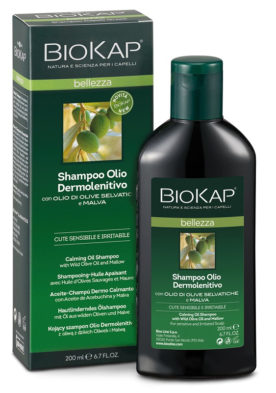BIOKAP BELLEZZA SHAMPOO OLIO DERMOLENITIVO 200 ML BIOSLINE - farmasorriso.com