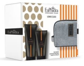 EUPHIDRA UOMO CUOIO BEAUTY DOCCIA SHAMPOO ANTIBATTERICO 200 ML + BALSAMO DOPOBARBA 100 ML + 1 BEAUTY - farmasorriso.com
