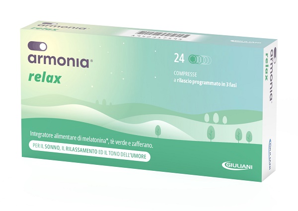 ARMONIA RELAX 1 MG A BASE DI MELATONINA 24 COMPRESSE - farmasorriso.com