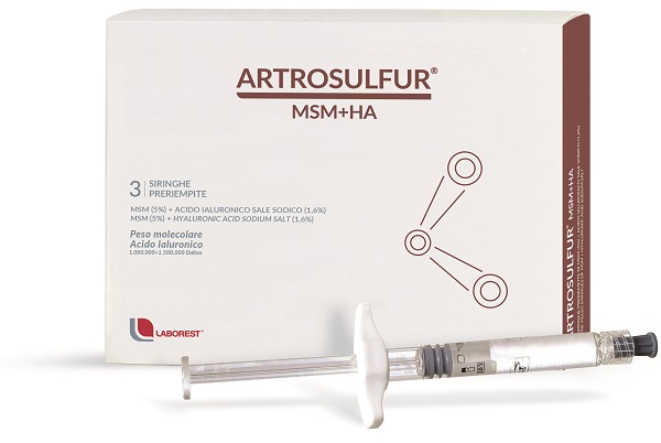 ARTROSULFUR MSM+HA SIRINGHE PRERIEMPITE INTRA-ARTICOLARI ACIDO IALURONICO 2 ML - farmasorriso.com