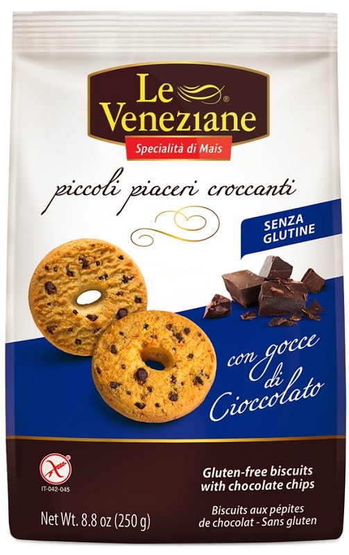 LE VENEZIANE BISCOTTI GOCCE DI CIOCCOLATO 250 G - farmasorriso.com