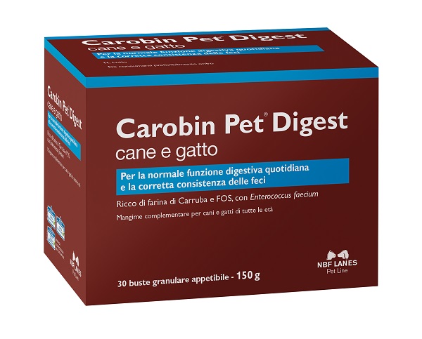 CAROBIN PET DIGEST GRANULARE 30 BUSTE DA 5 G - farmasorriso.com