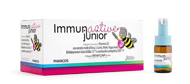 IMMUNACTIVE JUNIOR PHARCOS 21 FIALE 10 ML - farmasorriso.com
