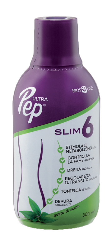 ULTRA PEP SLIM 6 TE' VERDE 500 ML CON EDULCORANTE - farmasorriso.com