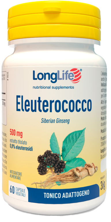 LONGLIFE ELEUTEROCOCCO 0,8% 60 CAPSULE 500MG - farmasorriso.com