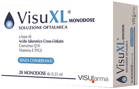 SOLUZIONE OFTALMICA VISUXL 20 CONTENITORI MONODOSE 0,33 ML - farmasorriso.com