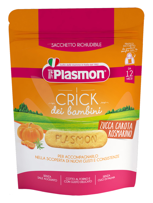 PLASMON CRICK ZUCCA/CARORA/ROSMARINO 100 G - farmasorriso.com