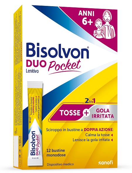 BISOLVON DUO POCKET LENITIVO NEW 12 BUSTINE - farmasorriso.com