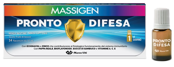MASSIGEN PRONTO DIFESA 14 FLACONI X 10 ML - farmasorriso.com