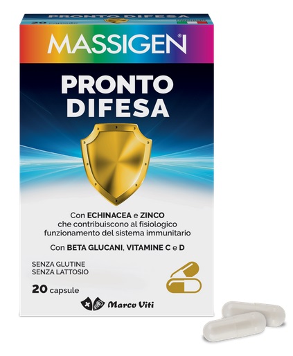 MASSIGEN PRONTO DIFESA 20 CAPSULE - farmasorriso.com