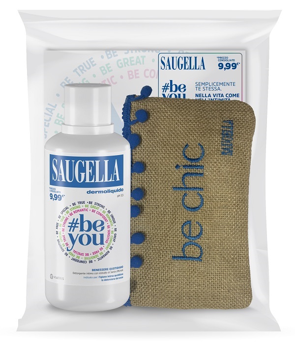 SAUGELLA BUNDLE PROMO POCHETTE 23 BE YOU 1 DERMOLIQUIDO 500 ML + POCHETTE CON PRODOTTI OMAGGIO - farmasorriso.com