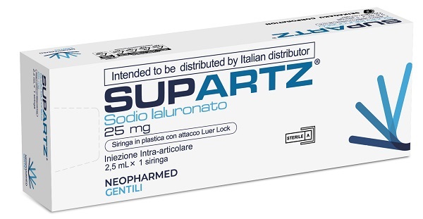 SIRINGA PRERIEMPITA INTRA-ARTICOLARE SUPARTZ ACIDO IALURONICO 25 MG 2,5 ML 1 PEZZO - farmasorriso.com