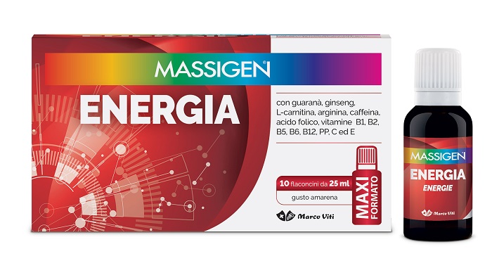 MASSIGEN ENERGIA 10 FLACONI DA 25 ML - farmasorriso.com