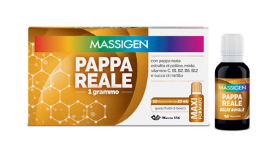 MASSIGEN PAPPA REALE 10 FLACONI DA 25 ML - farmasorriso.com
